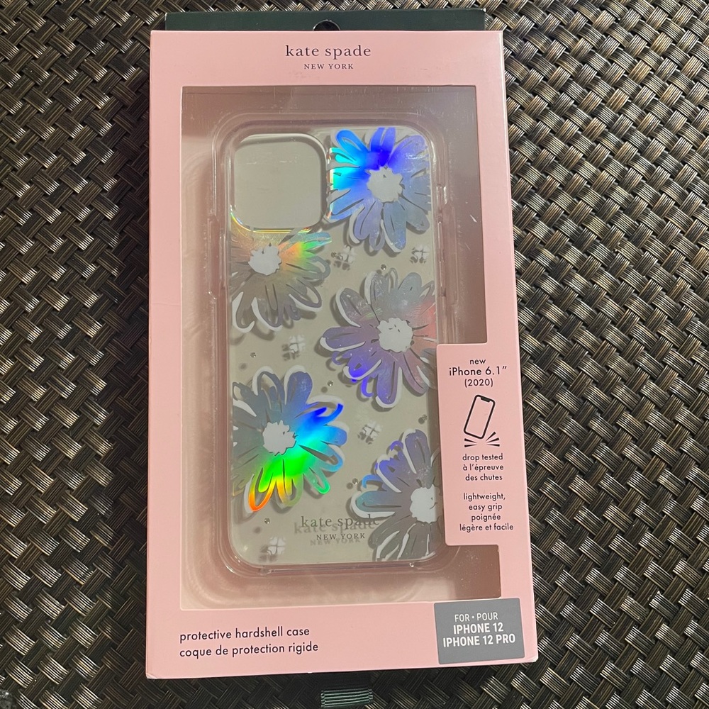 Kate Spade iPhone 12/12 Pro Daisy Iridescent Case